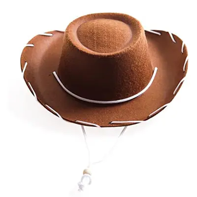 Western Cowboy Hat for Cosplay and Halloween, Large Brim, Non-Woven - 7