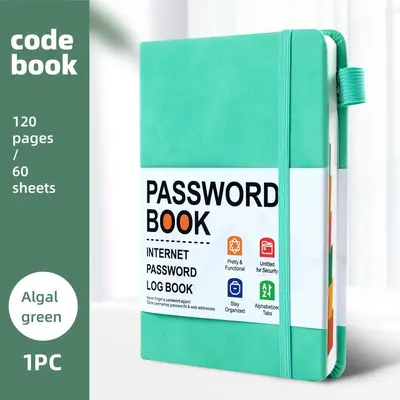 B6 Password Notebook with Letter Index and Colorful Tabs - 12