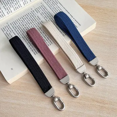 Handykette aus geflochtenem Nylon mit elastischem Armband, verlustsicher