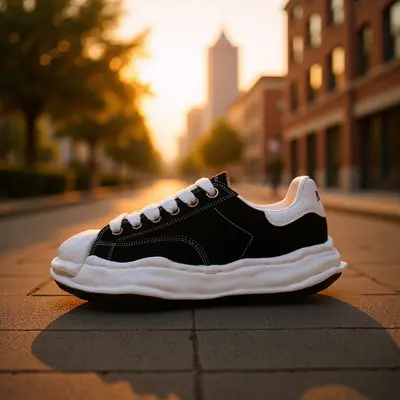 Putian Height-Increasing Retro Canvas Shoes, MMY Dissolving Sole, Women's - 2