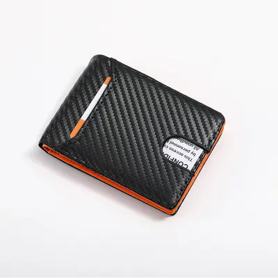 New Men's Ultra-Thin Wallet European and American Minimalist Casual Dollar Clip Card Holder Money Clip Wallet Factory In-Stock