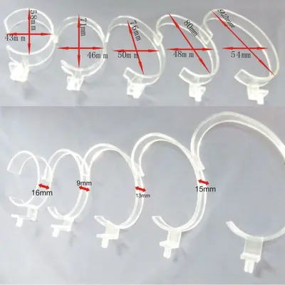 Acrylic watch display stand with C-ring