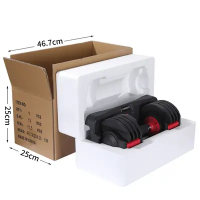 Grenzüberschreitendes 25BL-Griffsystem mit interner Verstellung, verstellbares Hantelset, 9 Stufen, 11,5 kg, schneller Gewichtswechsel - 5