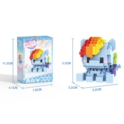 Compatible Lele Pony Cartoon Figure Building Blocks Set, Educational Toy for Girls - 12