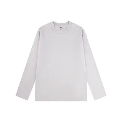 230g Herbst Sincan Strickpamollbaumtrikot schweres Rundhalsbaumwoll-T-Shirt in einfarbig mit langen Ärmeln lockere Passform Herren-Basisshirt Großhandel direkt vom Hersteller - 11