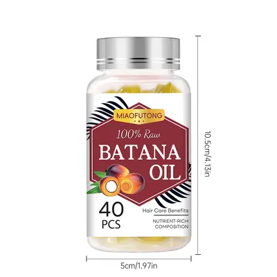 跨境外贸款BATANA OIL巴塔纳油护发精油柔顺光泽秀发改善毛躁胶囊