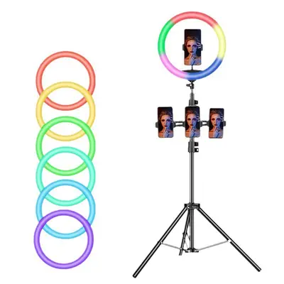 MJ26 canlı yayın dolgu ışığı fotoğraf ve video çekimi için 10 inç/8 inç/18 inç iç mekan fotoğraf ve video RGB halka ışık.