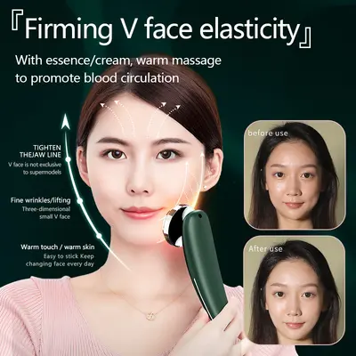 Xinlin Schönheitsgeräte Ultraschall-Einführungsgerät für Gesichtsmassage, Gesichtsreinigung, Gesichtswäsche und Rot- und Blaulichtherapie.