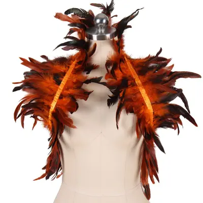 Sexy Feather Cape with Tie Straps for Party and Festival Costume - 13