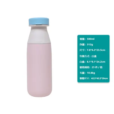 Paslanmaz çelik çift içecekli süt şişesi, 1 litre büyük kapasiteli termos - 10
