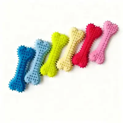 Rope Knot Dog Toy with TPR Rubber, Chew-Resistant for Teddy and Puppies - 9
