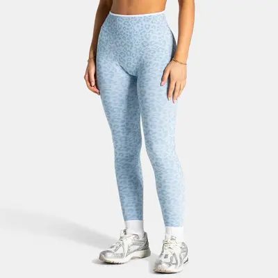 High-Waist Seamless Leopard Print Yoga Pants with Hip-Lift and Tummy Control - 7