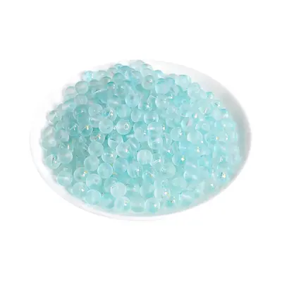 Glass Imitation Jade Round Beads for Handmade DIY Bracelets and Necklaces