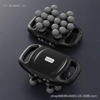 跨境充电款多头筋膜枪专业级腰背深度按摩器全身肌肉放松按摩枪 - 13