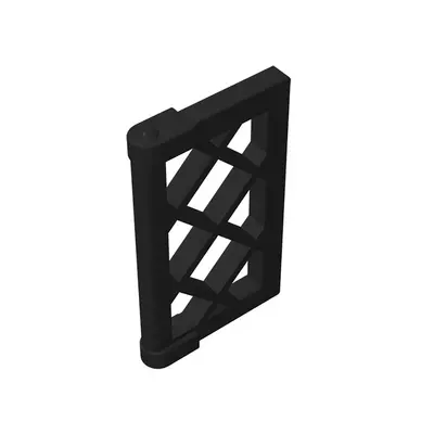 MOC 60607 Small Building Block Parts 1x2x3 Grid Window, 50 g