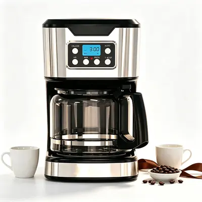 1.8L Drip Coffee Maker with Keep-Warm and Timer Function - 2