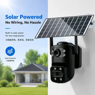 4G solar 360° outdoor waterproof pan-tilt camera
