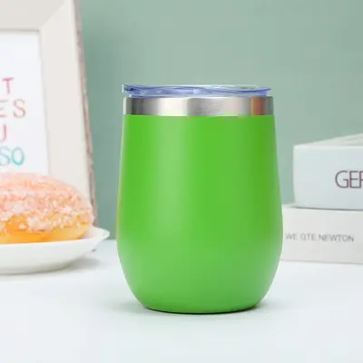 12oz Eierschalen-Thermobecher, doppelwandig, Vakuumisolierung aus Edelstahl 304 - 11