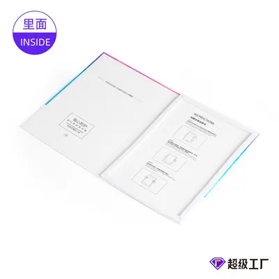 Temperli film ambalaj kutusu tablet koruyucu film ahşap kutu çevirme kitap kutusu MINI boyutu katlanır ekran koruyucu ambalaj