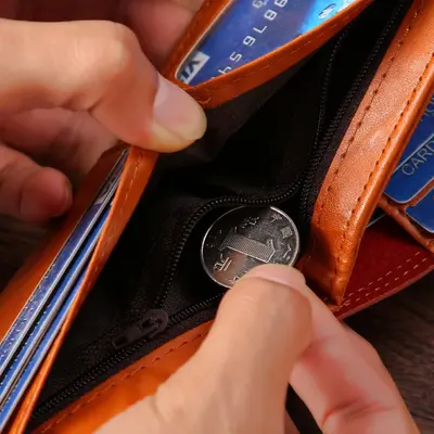 Men's Ultra-Light PU Wallet, US Dollar Pattern, Retro Multi-Card - 4
