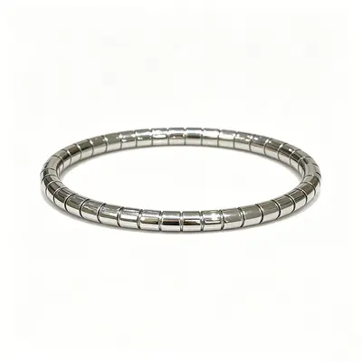 Titanium steel bracelet, silver, non-fading - 6
