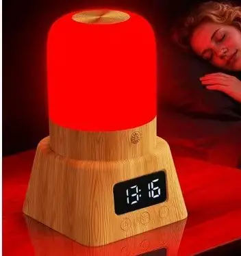 670nm Red Light Night Lamp, No Blue Light, No Flicker, Stepless Dimming - 11