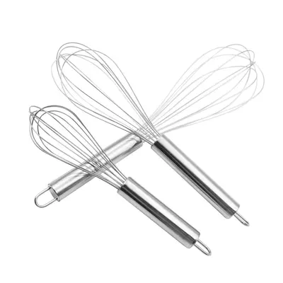 8, 10, 12 Zoll 6-8 Reihen manueller Edelstahl-Schneebesen manueller Eiermischer Küchen-Kochgeräte - 10