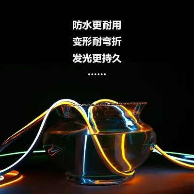 LED Silicone Neon Light Strip 12V Flexible Ultra Bright Outdoor Waterproof Advertising Sign Modeling Letter Making Soft Light Strip
