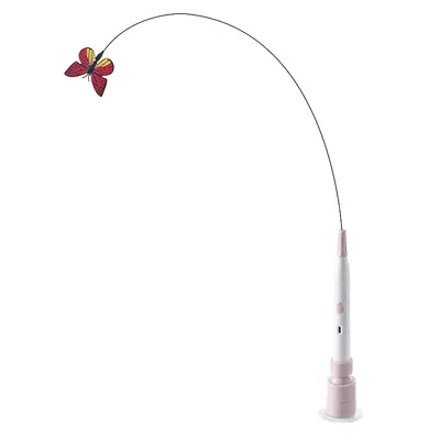 Electric Cat Teaser Wand with Automatic Butterfly, Suction Base - 8