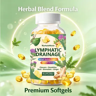 Lymphatische Drainage Weichkapseln, 60 Stück