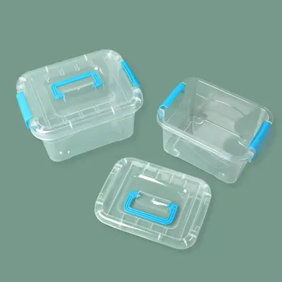 Çok özellikli PP şeffaf kare kova oyuncak Lego yapı taşı saklama kutusu donanım aksesuarları çamaşır boncuk ambalaj plastik kutu - 4