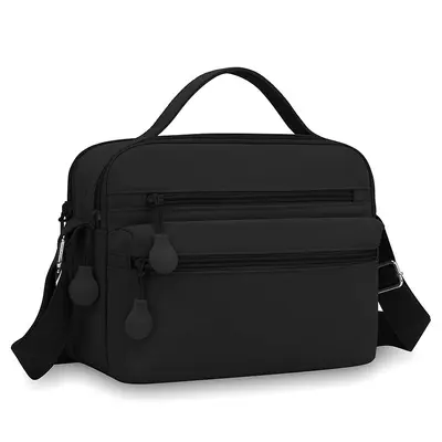 Small Square Nylon Crossbody Bag, Multifunctional Women's Shoulder Bag - 9