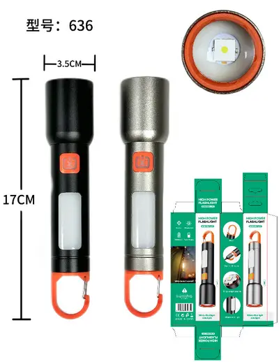 White Laser Flashlight, Aluminum Body, Long Range, Long Battery Life - 10
