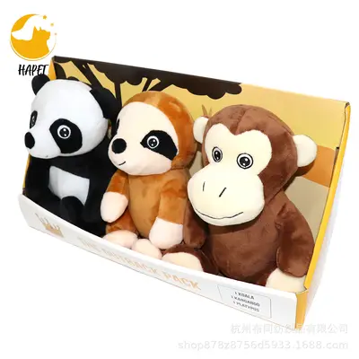 Simulated animal plush toy set, dog - 1