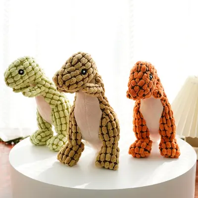 Plush Squeaky Dog and Cat Toy with Corn Fleece - 4