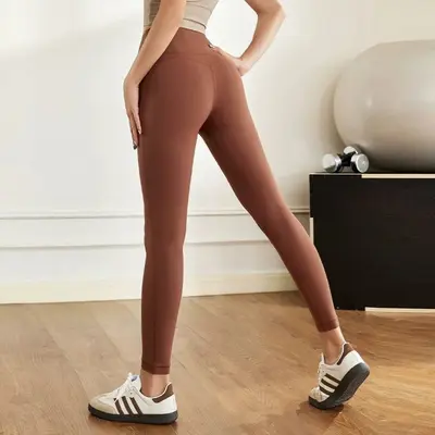 Kadın yüksek belli şekillendirici yoga pantolonu