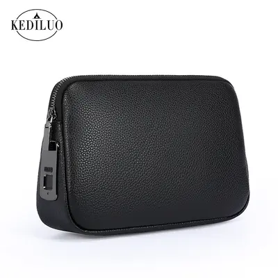 Fingerprint Lock Men's Clutch Bag, Large Capacity - 6