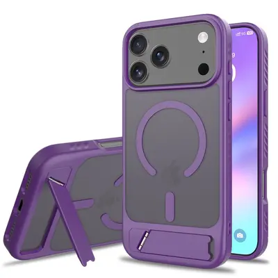 2-in-1 magnetic case for iPhone 17/18 Pro Max with stand and leather-like feel - 9
