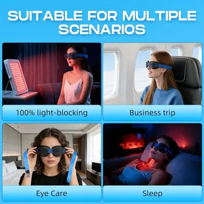 Silicone 3D Sleep Mask for Dry Eyes, Travel Eye Mask - 5