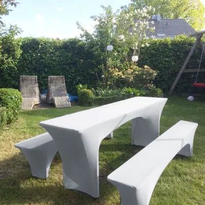 Elastik bahçe masa örtüsü, dikdörtgen, dayanıklı