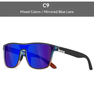 KDEAM große Sonnenbrille neu polarisiert einteilig Sportsonnenbrille winddicht Sonnenbrille Metallscharnier KD528-PLUS - 13