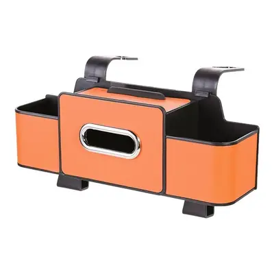 Auto-Taschentuchboxhalter für Rückenlehne, multifunktionale Aufbewahrungsbox zum Aufhängen, Getränkehalter, Kfz-Aufbewahrungszubehör