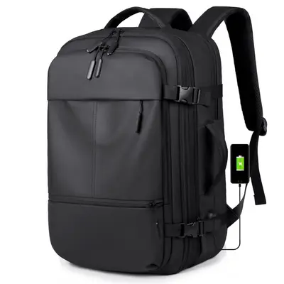 Large Capacity Waterproof Men's Business Backpack with Laptop Compartment - 4
