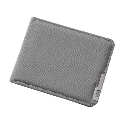 Men's Short Leather Slim Wallet with Multiple Card Slots - 5
