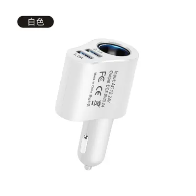 Автомобильное зарядное устройство 80 Вт с USB-удлинителем, 1-в-3 порта - 7