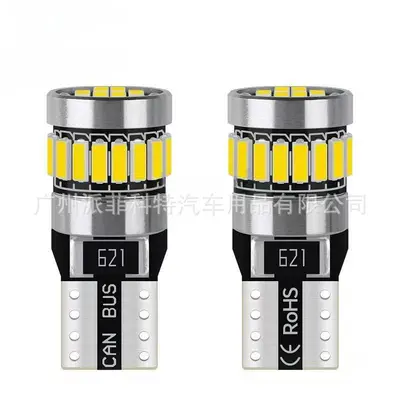 Car LED Width Marker Light T10 4014 24SMD W5W Canbus Interior License Plate Light