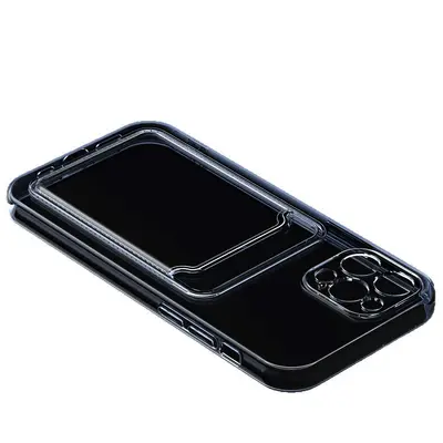 Apple 17 Pro Max clear case with 12 card slots