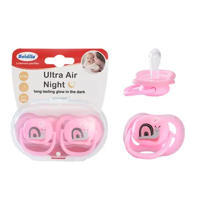 Cross-border Bestseller Pacifier Gift Box Set with Glow-in-the-Dark Print, Soothing Baby Pacifiers for Infant Sleep