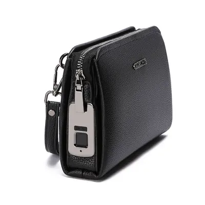 Men's Clutch Bag, Fingerprint Lock, Large Capacity, Business Style - 9