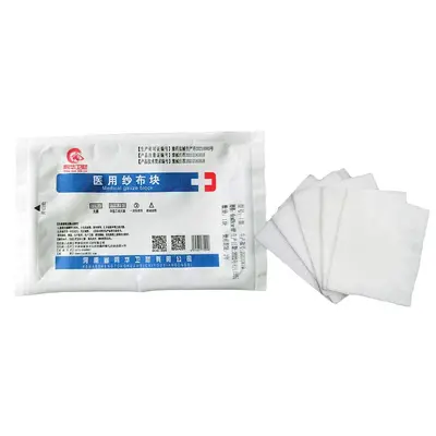 Tıbbi Gazlı Bez Pedi, Yağsız Katlı Steril Pansuman, 5'li Paket